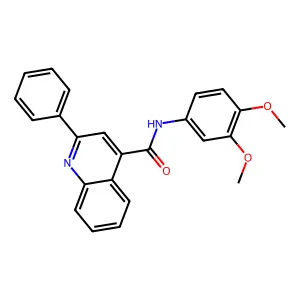 N-(3,4-dimethoxyphenyl)-2-phenylquinoline-4-carboxamide structure