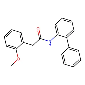 2-(2-methoxyphenyl)-N-(2-phenylphenyl)acetamide structure