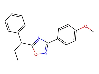 3-(4-Methoxyphenyl)-5-(1-phenylpropyl)-1,2,4-oxadiazole structure