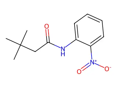3,3-dimethyl-N-(2-nitrophenyl)butanamide structure