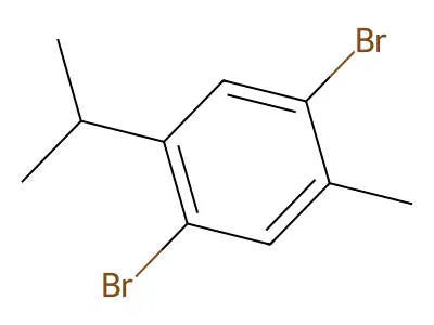Benzene, 1,4-dibromo-2-methyl-5-(1-methylethyl)- structure