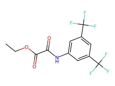 Ethyl 2-[3,5-di(trifluoromethyl)anilino]-2-oxoacetate structure