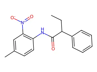 N-(4-methyl-2-nitrophenyl)-2-phenylbutanamide structure