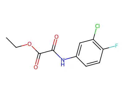 Ethyl [(3-chloro-4-fluorophenyl)amino](oxo)acetate structure