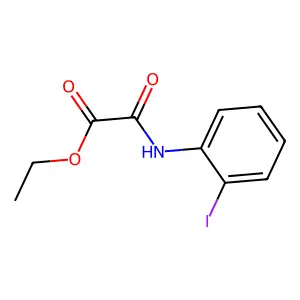 Ethyl 2-((2-iodophenyl)amino)-2-oxoacetate structure