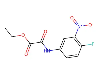 Ethyl [(4-fluoro-3-nitrophenyl)amino](oxo)acetate structure