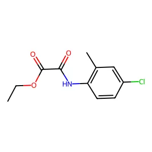 Ethyl (4-chloro-2-methylanilino)(oxo)acetate structure