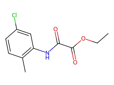 Ethyl [(5-chloro-2-methylphenyl)amino](oxo)acetate structure