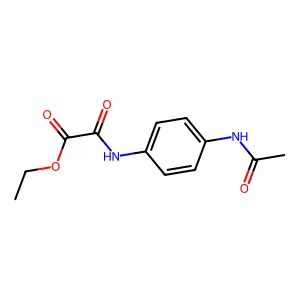 Acetic acid, [[4-(acetylamino)phenyl]amino]oxo-, ethyl ester structure