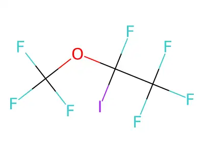 1-Iodo-1,2,2,2-tetrafluoro-1-(trifluoromethoxy)ethane structure