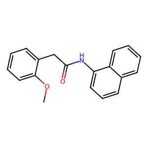 2-(2-methoxyphenyl)-N-naphthalen-1-ylacetamide structure