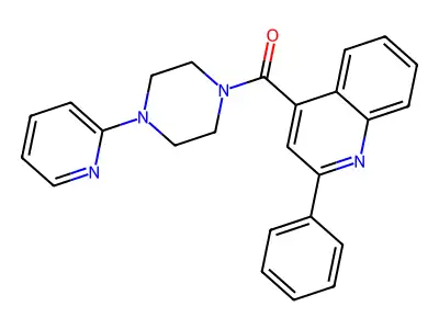 (2-Phenylquinolin-4-yl)(4-(pyridin-2-yl)piperazin-1-yl)methanone structure