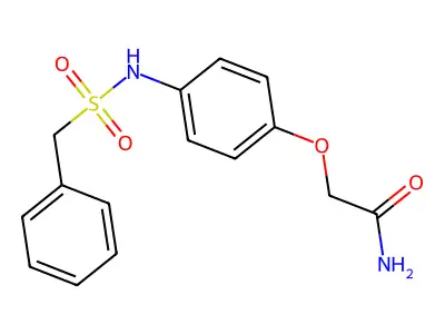 2-[4-(Benzylsulfonylamino)phenoxy]acetamide structure