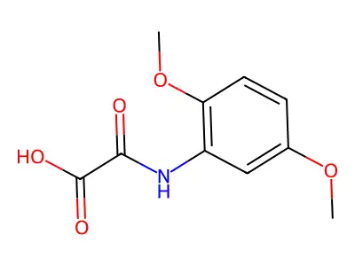 [(2,5-Dimethoxyphenyl)carbamoyl]formic acid structure