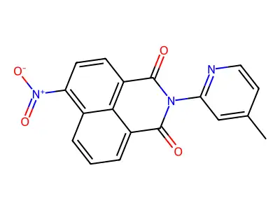 2-(4-Methylpyridin-2-yl)-6-nitrobenzo[de]isoquinoline-1,3-dione structure