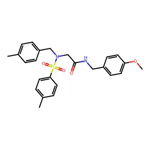 N-(4-methoxybenzyl)-N~2~-(4-methylbenzyl)-N~2~-[(4-methylphenyl)sulfonyl]glycinamide structure
