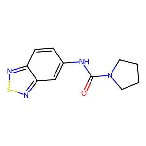 N-(Benzo[c][1,2,5]thiadiazol-5-yl)pyrrolidine-1-carboxamide structure