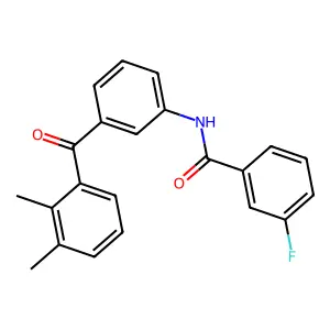 N-[3-(2,3-dimethylbenzoyl)phenyl]-3-fluorobenzamide structure
