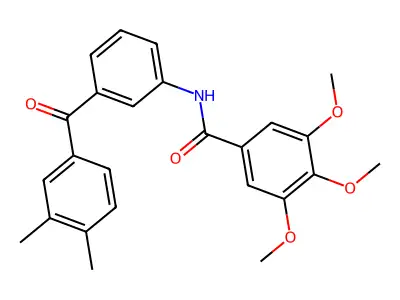 N-[3-(3,4-dimethylbenzoyl)phenyl]-3,4,5-trimethoxybenzamide structure