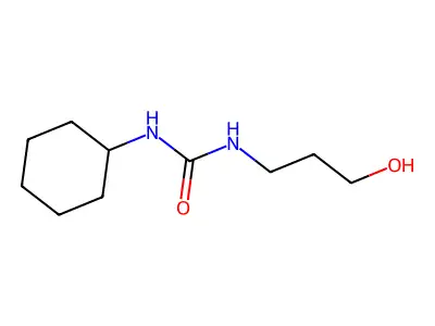 1-Cyclohexyl-3-(3-hydroxypropyl)urea structure