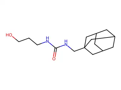 1-(1-Adamantylmethyl)-3-(3-hydroxypropyl)urea structure