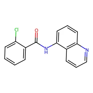 2-chloro-N-quinolin-5-ylbenzamide structure