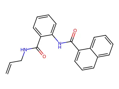 N-{2-[(allylamino)carbonyl]phenyl}-1-naphthamide structure