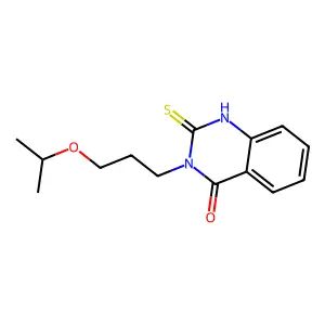 3-(3-isopropoxypropyl)-2-mercaptoquinazolin-4(3H)-one structure