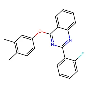 4-(3,4-Dimethylphenoxy)-2-(2-fluorophenyl)quinazoline structure