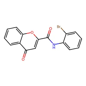 N-(2-bromophenyl)-4-oxo-4H-chromene-2-carboxamide structure
