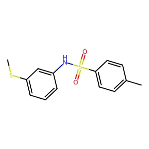 4-methyl-N-[3-(methylsulfanyl)phenyl]benzenesulfonamide structure