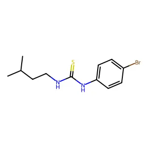 1-(4-Bromophenyl)-3-(3-methylbutyl)thiourea structure