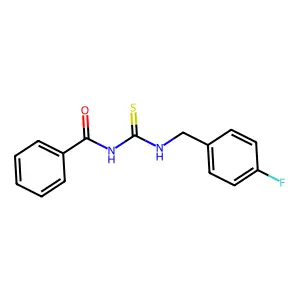 N-[(4-fluorobenzyl)carbamothioyl]benzamide structure