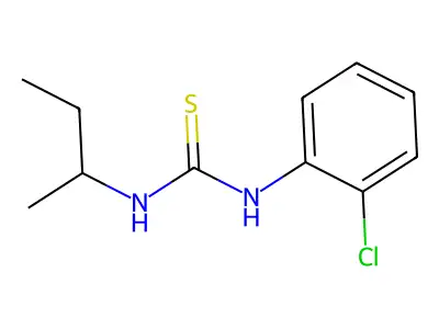 1-Butan-2-yl-3-(2-chlorophenyl)thiourea structure