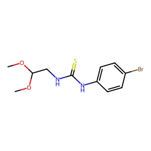 1-(4-Bromophenyl)-3-(2,2-dimethoxyethyl)thiourea structure