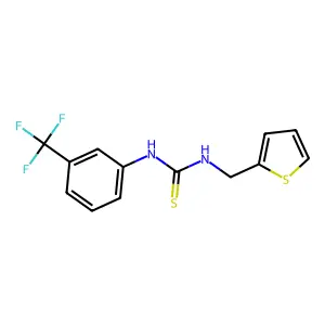 1-(Thiophen-2-ylmethyl)-3-[3-(trifluoromethyl)phenyl]thiourea structure
