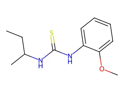 1-Butan-2-yl-3-(2-methoxyphenyl)thiourea structure