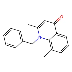 1-Benzyl-2,8-dimethylquinolin-4-one structure