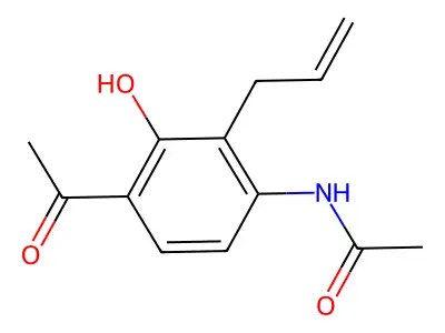 N1-(4-acetyl-2-allyl-3-hydroxyphenyl)acetamide structure
