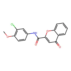 N-(3-chloro-4-methoxyphenyl)-4-oxo-4H-chromene-2-carboxamide structure