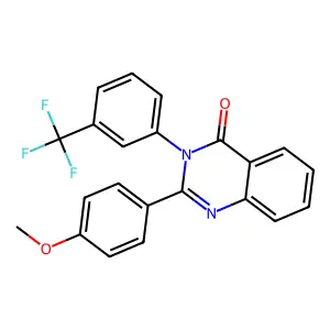 2-(4-Methoxyphenyl)-3-[3-(trifluoromethyl)phenyl]quinazolin-4-one structure