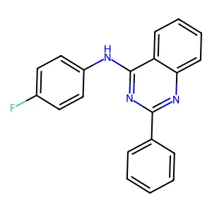 N-(4-fluorophenyl)-2-phenylquinazolin-4-amine structure