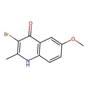 3-bromo-6-methoxy-2-methylquinolin-4(1H)-one structure