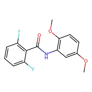 Benzamide, N-(2,5-dimethoxyphenyl)-2,6-difluoro- structure