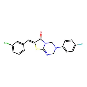 C18H13ClFN3OS structure