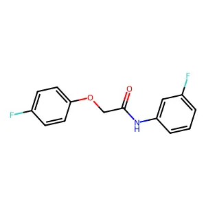 2-(4-fluorophenoxy)-N-(3-fluorophenyl)acetamide structure