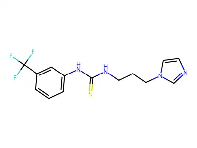 1-(3-Imidazol-1-ylpropyl)-3-[3-(trifluoromethyl)phenyl]thiourea structure