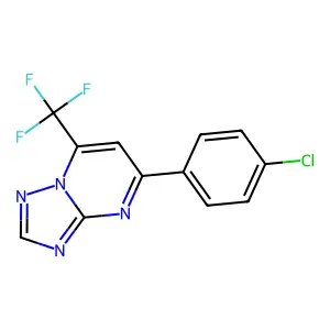 5-(4-Chlorophenyl)-7-(trifluoromethyl)-[1,2,4]triazolo[1,5-a]pyrimidine structure