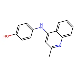 4-[(2-Methylquinolin-4-yl)amino]phenol structure