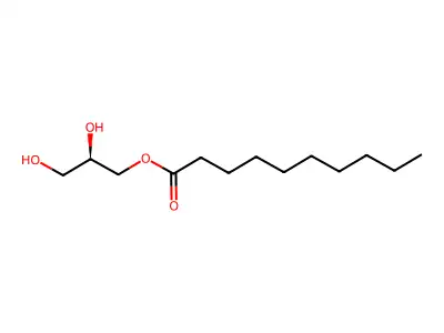 Decanoic acid, ester with triglycerol trioctanoate structure